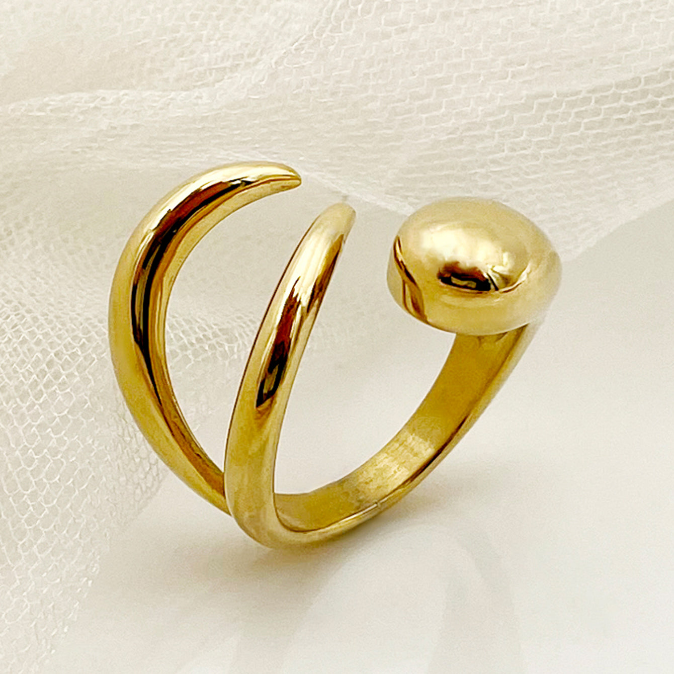Ring "Rih" in stainless steel 